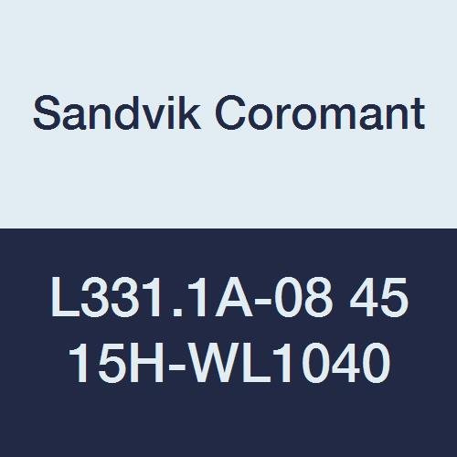 Sandvik Coromant L331. 1A-08 45 15H-WL1040 PVD Kaplamalı Karbür CoroMill 331 Yüz Endekslenebilir Freze Ucu, 0,0598 Burun Yarıçapı,