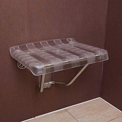 ZYLZL duş sandalyesi, duvara Monte banyo oturağı Katlanabilir duş oturağı Sandalye Kaymaz küvet Taburesi Paslanmaz Çelik Taban