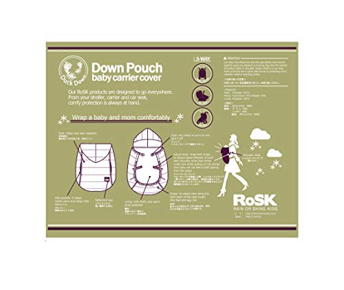 RoSK-Down Pouch 3way-Bebek Arabası,Taşıyıcı Kapak ve Araba Koltuğu Footmuff, Dondurucu Kış Koşulları için En İyisi (Kot)