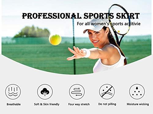 Tenis Etek Bayan Atletik Skort Pilili Etek Egzersiz Koşu Etek Golf Etekler Kadınlar için Cepler ile Y2K Mini Etek