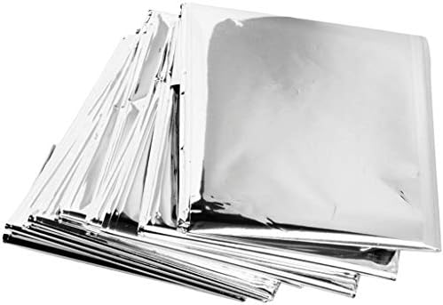 ZİP Acil Mylar Termal Battaniyeler (100'lü Paket) - Ayrı Ayrı Paketlenmiş-84 x 52