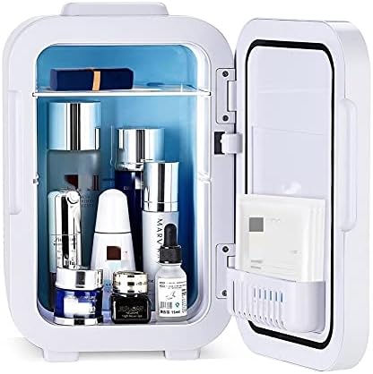ZYstyle Küçük Buzdolabı Mini araba Buzdolabı Sınır Ötesi 10L Ayna Mini Güzellik Makyaj Küçük Buzdolabı Kozmetik Cilt Bakım Ürünleri