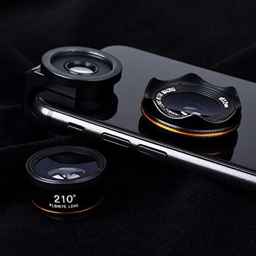 NİULLA Telefon Lens Makro Lens Balıkgözü Lens Geniş Açı Lens 3-in-1 Set iPhone için Uygun, Samsung, Huawei Xiaomi