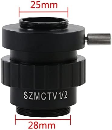 XMSH Mikroskop Aksesuarları Kiti için Yetişkin 0. 3X0. 5X1 / 2 1/3 1X C Dağı Lens Adaptörü için Simul Odak Trinoküler Stereo