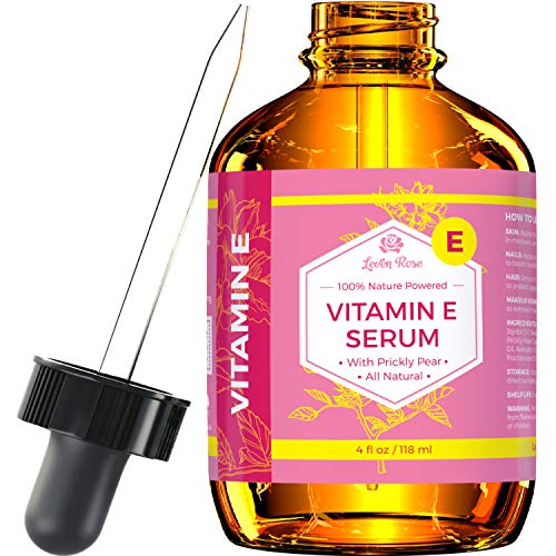 E vitamini Serum Leven Gül tarafından 100 % Saf Organik Tüm Doğal Yüz, Kuru Cilt ve Vücut Nemlendirici Tedavisi, Saç ve Tırnak