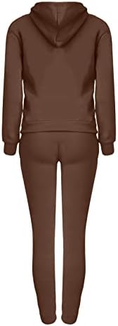 Kadınlar için iki Parçalı Egzersiz Kıyafetleri İpli Set Hoodie ve Sweatpants Set Koşu Takım Elbise