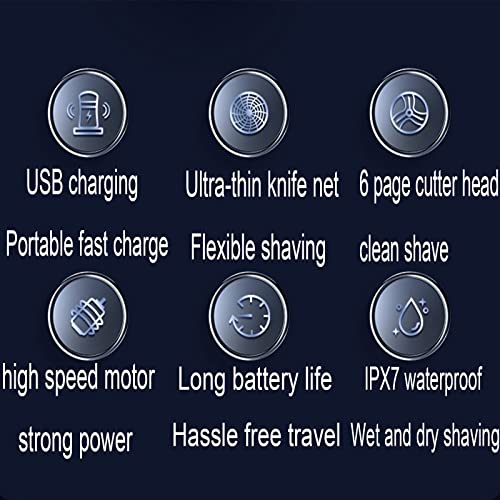Mini Cep Boyutu Yıkanabilir Erkekler Elektrikli Tıraş Makinesi Taşınabilir Yüz Elektrikli Tıraş Makinesi USB Hızlı Şarj Su Geçirmez