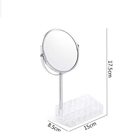 LZQBD Aynalar, Çift Saklama Kutusu ile makyaj masası aynası, makyaj aynası Büyüteç güzellik aynası / 360 Derece Rotasyon