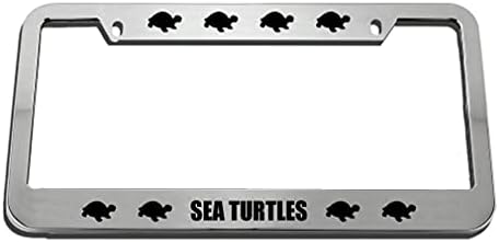 QLINGY Alüminyum Deniz Kaplumbağaları Metal Plaka Araba Dekorasyon-Plaka Çerçevesi Etiketi 12X6 İnç