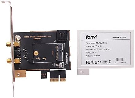 fenvi M. 2 (NGFF) WiFi Kablosuz Ağ Kartı PCIe 1X Masaüstü Adaptörü Dönüştürücü (Dönüştürücü sadece!!WiFi Kartı dahil değil) NGFF