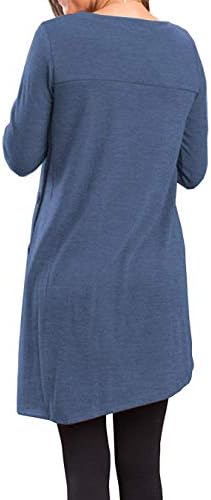 KORSİS kadın Uzun Kollu T Shirt Tunik Elbise
