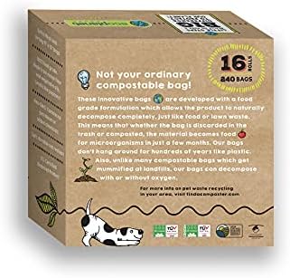 Ecoplanet Ürünleri Kompostlanabilir Köpek Kaka Poşetleri I ABD'de Ürettiğim 480 Poşet I Kullanımdan 90 Gün Sonra Tamamen Biyolojik
