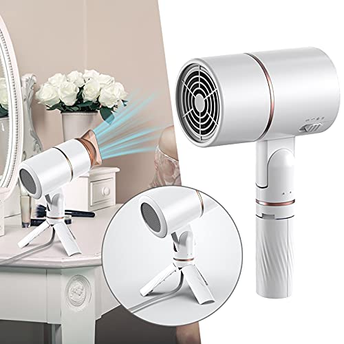 Sessiz iyonik saç kurutma makinesi ile Standı, 360 Derece Dönen Tembel Saç Kurutma Makinesi, Katlanabilir 3 ısıtma Saç kurutma