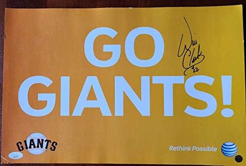 Clark JSA Coa, Go Giants 11x17 Stadyum İmzasını İmzalayacak mı