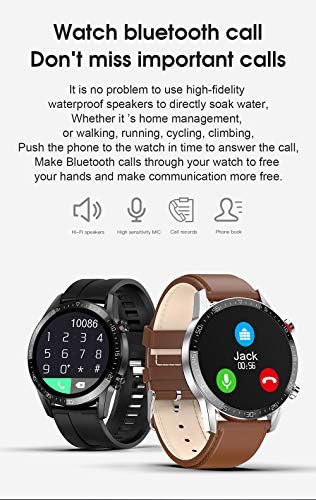 Erkekler için L13 akıllı saat, ıOS Android Telefon için IP68 Su Geçirmez Smartwatch, kalp Hızı Spor İzci Spor izle Bluetooth