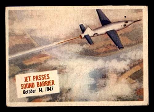 1954 Topps 68 xcoa Jet Geçer Ses Bariyeri (Kart) (Kaplamasız) EX