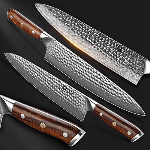 XINZUO 10 İnç Şam Çelik Şef Bıçağı Japon Mutfak Bıçağı, çok Fonksiyonlu Profesyonel mutfak bıçağı Keskin Sebze Bıçağı Dilimleme