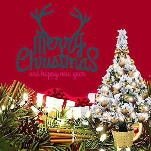20 Masa Küçük Noel Ağacı Kar Akın Mini Yapay Noel Çam Ağacı Pil Kumandalı Aydınlatma Noel Süslemeleri için Noel, Okul, Masa,