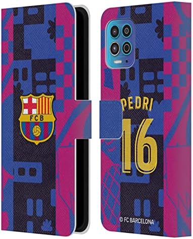 Kafa Durumda Tasarımları Resmi Lisanslı FC Barcelona Pedri 2021/22 Oyuncular Üçüncü Kiti Grubu 1 Deri Kitap Cüzdan Kılıf Kapak
