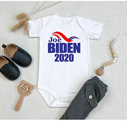 Joe Biden 2020 Siyasi Seçim Başkanı Bebek Bodysuit Yenidoğan Bebek Onesie