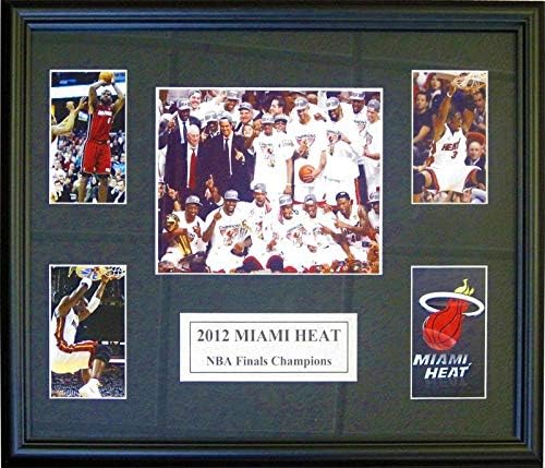 2011-12 Miami Heat İmzasız Çerçeveli 16x20 Fotoğraf Kolajı-NBA Takımı Plaketleri ve Kolajları