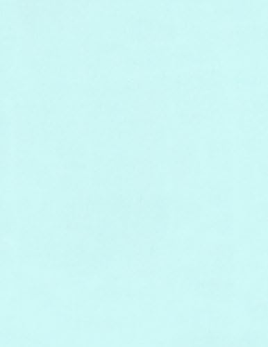Bebek Mavisi Kart Stoğu-8,5 x 11 inç-100 Lb Kapak-25 Sayfa - Şeffaf Yol Kağıdı