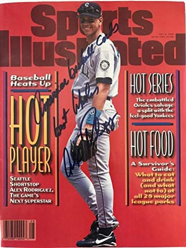 Alex Rodriguez İmzalı Sports Illustrated Dergisi-8 Temmuz 1996 (SGA) - İmzalı MLB Dergileri