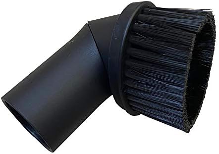 Staubbeutel24 Üniversal Elektrikli Süpürge 32 mm Çaplı Tüm Bağlantılar için Döner Başlıklı Mobilya Fırçası, Siyah