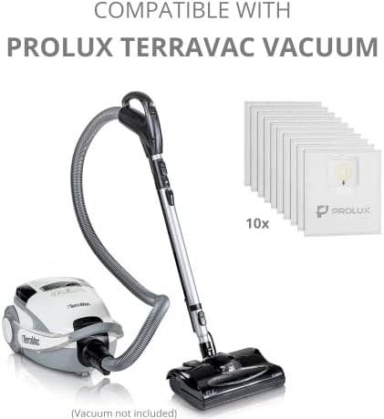 Prolux Terravac elektrikli süpürge için 10 paket çanta