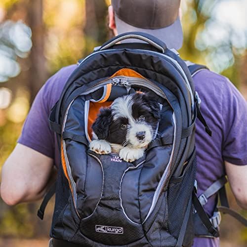 Küçük Evcil Hayvanlar için Kurgo Köpek Taşıyıcı Sırt Çantası-Köpekler ve Kediler-TSA Havayolu Onaylı - Kedi Yürüyüşü veya Seyahat-Su