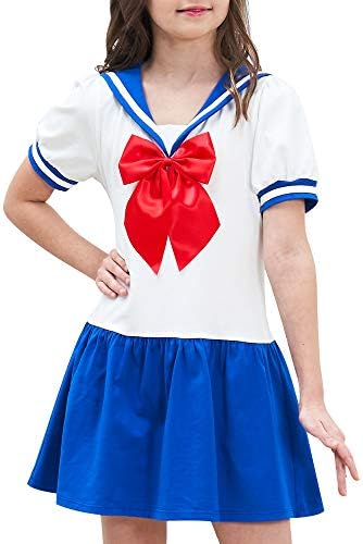 Güneşli Moda Kız Elbise Denizci okul üniforması Donanma Takım Elbise Boyutu 6-14