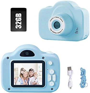 Mona43Henry Yenilikçi Çocuk Dijital Kamera, Mini Şarj Edilebilir Çocuk Dijital Kamera, 2.0 İnç 1080P HD Ekran, Dayanıklı ve Sağlam