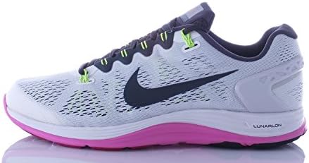 Nike Kadın Lunarglide + 5 Koşu Ayakkabısı. Boyut 11.5. Zirve Beyaz / Antrasit-RD Volt-Parlak