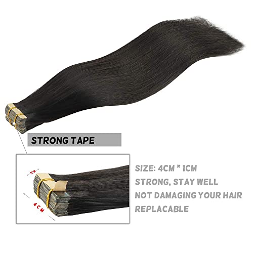 hotbanana Bant saç ekleme Doğal Siyah gerçek insan saçı postiş Düz Remy Bant saç ekleme 14 inç ve 16 inç