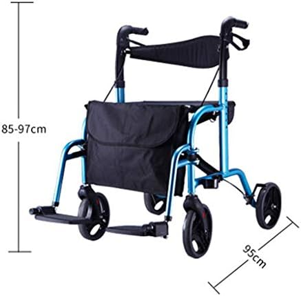 Çok fonksiyonlu arabaları SunHai Yaşlı Adam Arabası Yürüteç Alışveriş Sepeti Taşınabilir Katlanır Tekerlekli Sandalye Yaşlı Adam