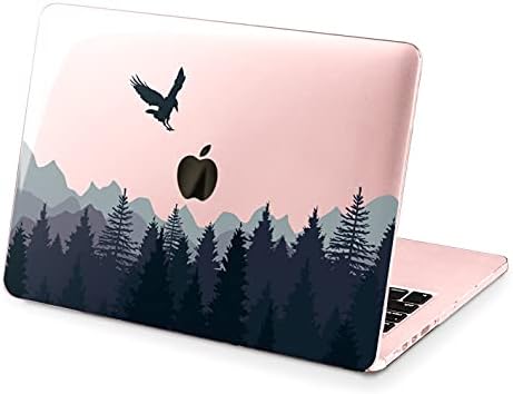 Cavka Sert Kabuk Kılıf Değiştirme için MacBook Pro 13 A2338 2020 Hava 13 A2179 Retina 2015 Mac 11 Mac 12 Orman Koyu Pus Siyah