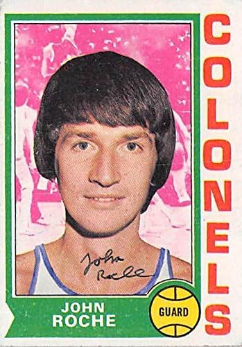 John Roche imzalı basketbol kartı (Kentucky Colonels ABA) 1974 Topps 232-İmzasız Basketbol Kartları