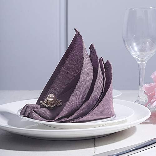 AHOLTA tasarım Leke Dayanıklı Saten Kumaş Yemeği Açık Mavi Peçeteler 20 Olmayan Demir Şükran Restoranlar Yemeği Düğün Partiler