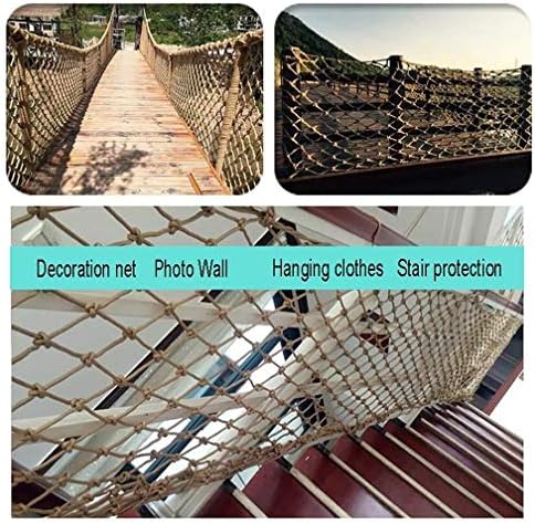 LYRWISHJD Çocuklar Güvenli Koruyucu Net Dekor Net Tırmanma Dokuma Halat Ray Balkon Korkuluk Merdiven Oyun Alanı Çocuk Kapalı