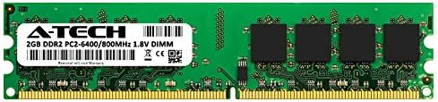 A-Tech 2 GB (2x1 Gb) DDR2 800 MHz DIMM PC2-6400 1.8 V CL6 240-Pin Olmayan ECC UDIMM Masaüstü RAM Bellek Yükseltme Kiti