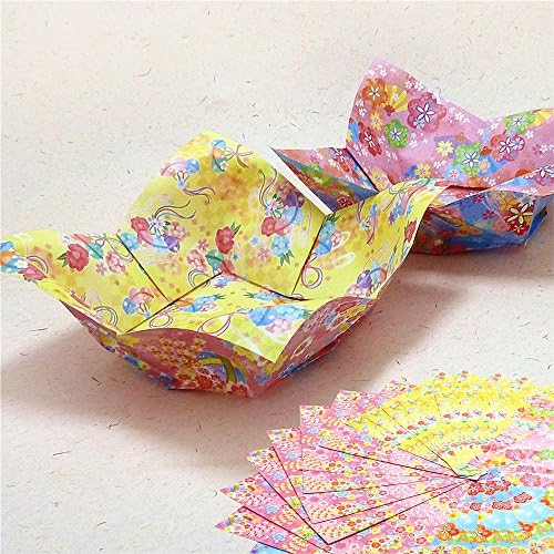 Japon Origami Kağıt Chiyogami Yuzen Tarzı Çift Taraflı Renk Japonya'da yapılan