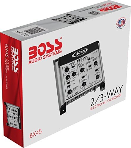 Boss Ses Sistemleri Bx45 2 3 Yollu Pre-amp Araç Elektronik Crossover - Değişken Yüksek Geçiş Filtresi 40 Hz - 8 Khz Seçilebilir