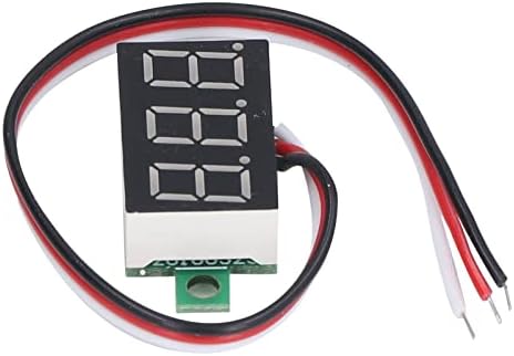 LED Dijital gerilim test cihazı, 2 Pcs Ters Polarite Koruması Mini Dijital DC Voltmetre için DIY Üretim için Araba