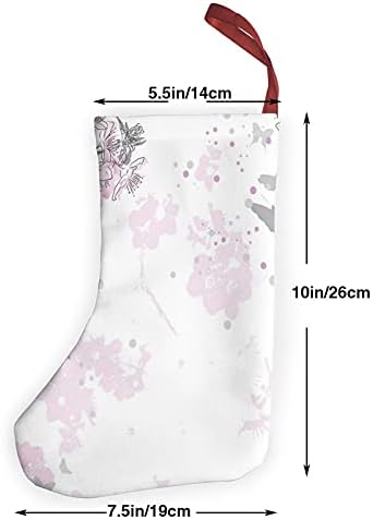 Neduolee Noel Çorap Boya Sıçraması Arka Plan Anahat Tarzı Bahar Çiçek Kompozisyon Noel Decorations10in