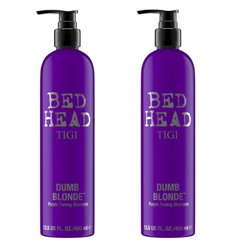 TIGI Yatak Başı Aptal Sarışın Mor Tonlama Şampuanı, 13.5 Ons (2'li Paket)