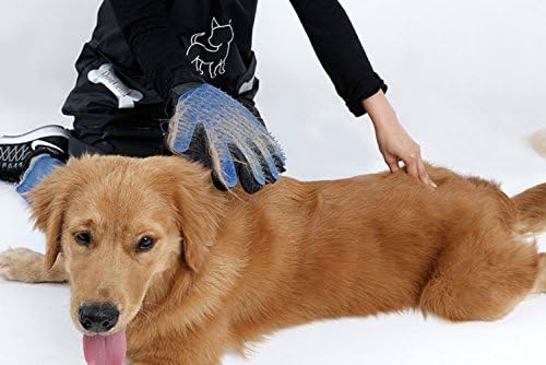 Pet Bakım Eldiven Nazik Deshedding Fırça Verimli Pet Saç Çıkarıcı mitt Masaj Beş Parmak ile Geliştirilmiş