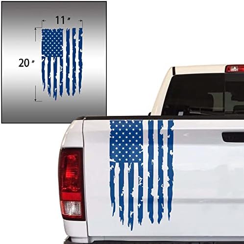 Sıkıntılı Amerikan ABD ABD Bayrağı Kamyon Bagaj Kapağı Vinil Çıkartması En Kamyonet ile Uyumlu-Kamyonet Arka Grafik Araba Sticker