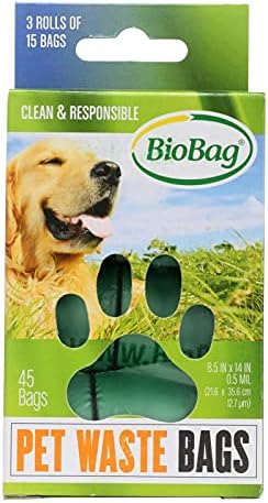 BioBag Köpek / Evcil Hayvan Atık Torbaları Rulo Halinde 45 Torba Her Kutu (12 Kutu) Toplam 540 Torba