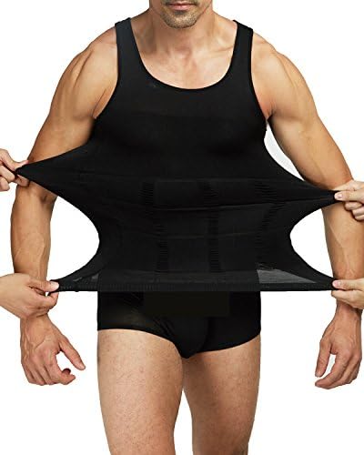 Shaxea Bodywear Erkek Zayıflama Vücut Şekillendirici Jinekomasti Yelek Gömlek Tank Top Sıkıştırma Gömlek, Erkekler için Shapewear