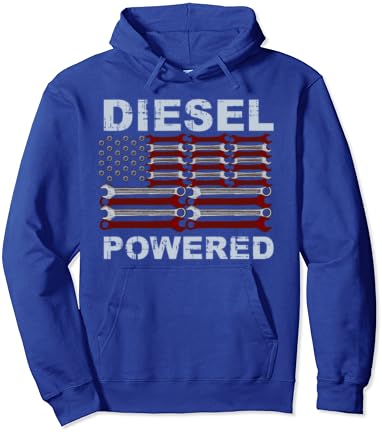 Amerikan bayrağı anahtarı dizel motorlu Hoodie sweatshirt